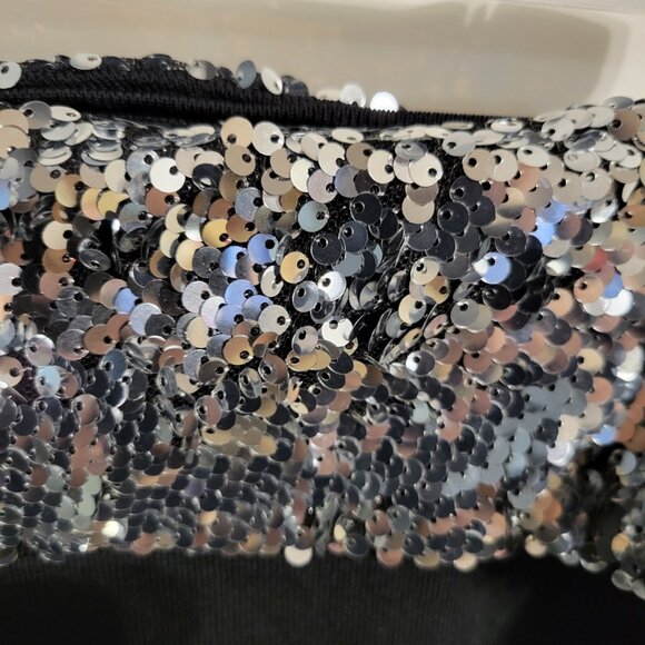 INC INTERNATIONAL CONCEPTS SEQUIN OFF SHOULDER SWEATER TOP SZ L - Picture 5 of 7